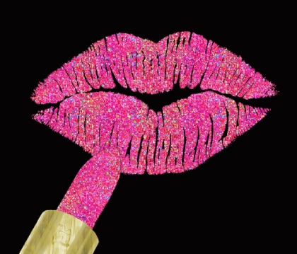 Picture of IRIDESCENT GLITTER KISS HOT PINK