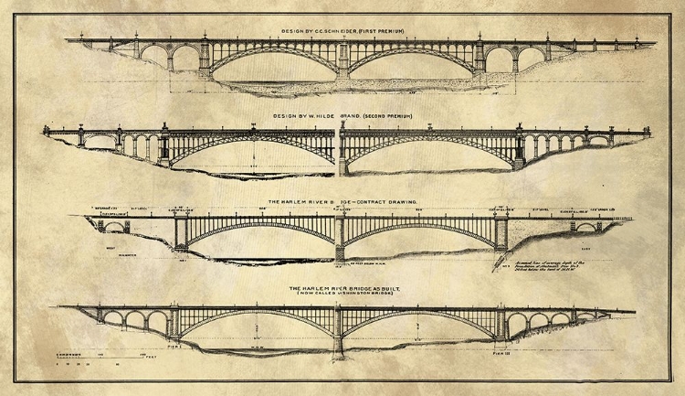 Picture of GEORGE WASHINGTON BRIDGE PROPOSAL PLANS INDUSTRIAL FARMHOUSE