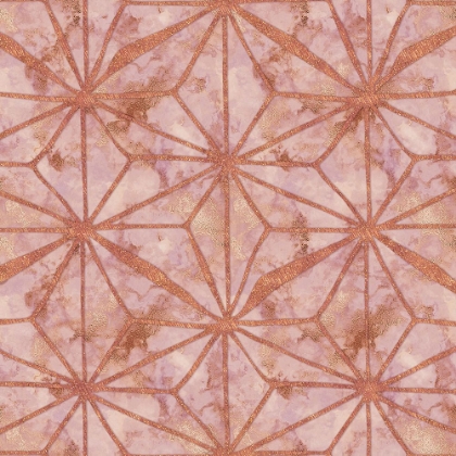 Picture of ROSEGOLD METAL MARBLE ABSTRACT NORTH STAR