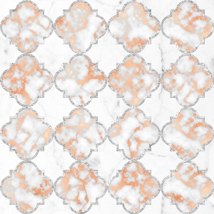 Picture of SILVER AND MARBLE ARABESQUE