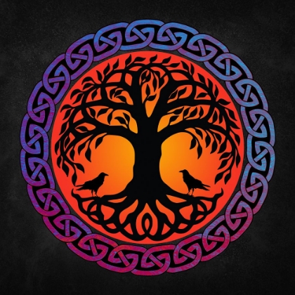 Picture of YGGDRASIL WORLD TREE WITH HUGINN AND MUNINN