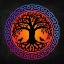 Picture of YGGDRASIL WORLD TREE WITH HUGINN AND MUNINN