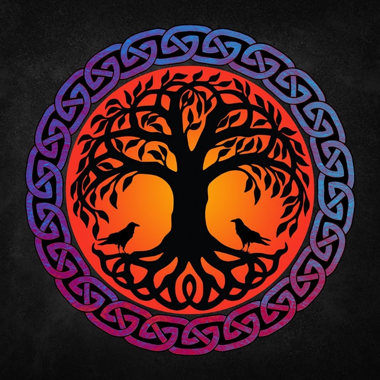 Picture of YGGDRASIL WORLD TREE WITH HUGINN AND MUNINN