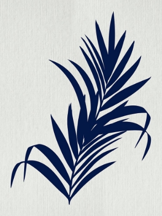 Picture of INDIGO PALM LEAVES BOTANICAL I