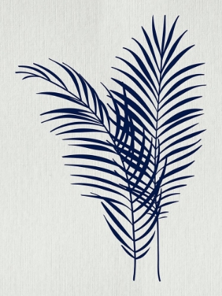 Picture of INDIGO PALM LEAVES BOTANICAL II