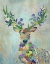 Picture of FANTASTIC FLORALS DEER-PORTRAIT