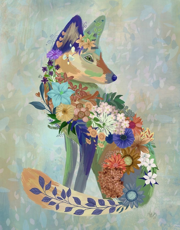 Picture of FANTASTIC FLORALS FOX-SITTING