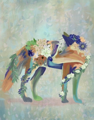 Picture of FANTASTIC FLORALS FOX-STANDING