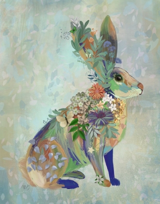 Picture of FANTASTIC FLORALS HARE-SITTING