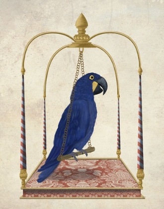 Picture of BLUE PARROT ON SWING