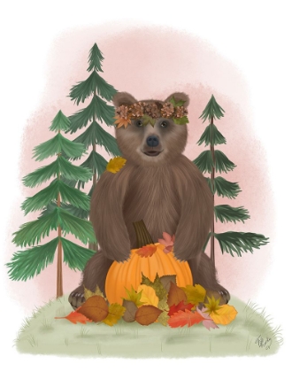 Picture of AUTUMN BEAR AND PUMPKIN