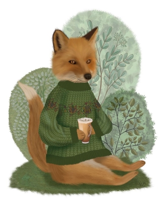 Picture of LATTE FOX IN SWEATER