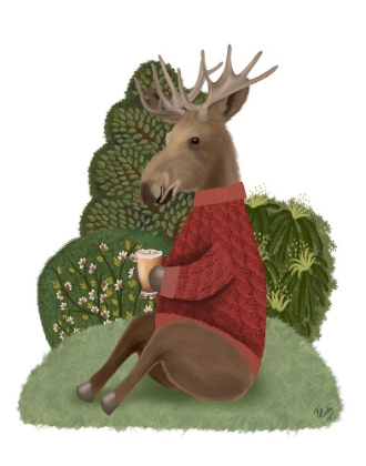 Picture of LATTE MOOSE IN SWEATER