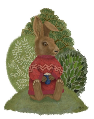 Picture of LATTE RABBIT IN SWEATER