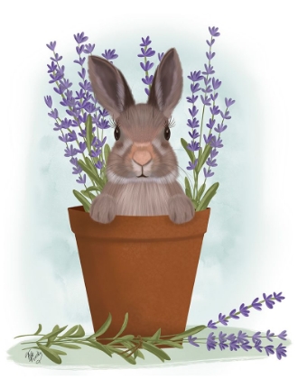 Picture of BUNNY IN LAVENDER POT