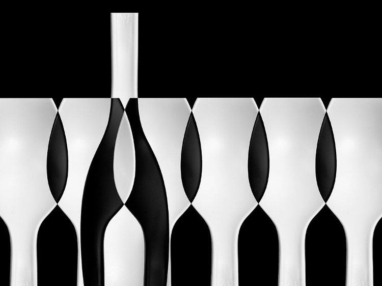 Picture of SPOONS ABSTRACT: BOTTLES GLASSES CANDLES II