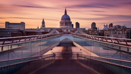 Picture of MILLENNIUM BRIDGE LEADING TOWARDS ST. PAULS CHURCH