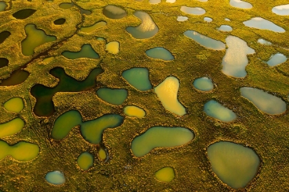Picture of AERIAL ABSTRACT OF SMALL LAKES
