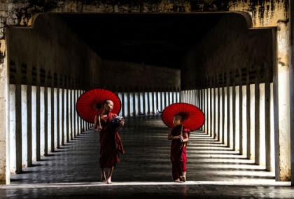 Picture of TWO MONKS WALKING HOME