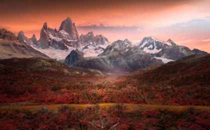 Picture of FITZ ROY MOUNTAIN IN AUTUMN