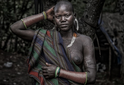 Picture of SURMI TRIBE WOMAN - ETHIOPIA