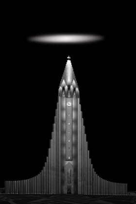 Picture of HALLGRASMSKIRKJA CHURCH IN ICELAND