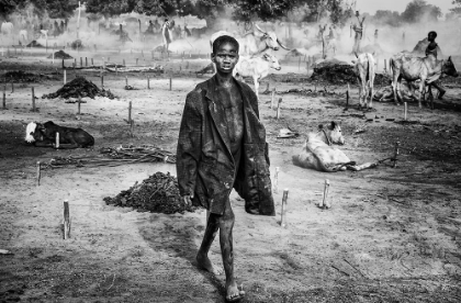 Picture of A SCENE OF LIFE IN A MUNDARI CATTLE CAMP - SOUTH SUDAN