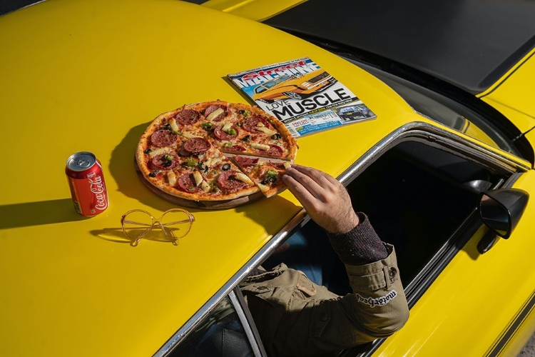 Picture of PIZZA ON MUSTANG OLD SCHOOL
