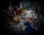 Picture of WOMEN MAKING BREAD.