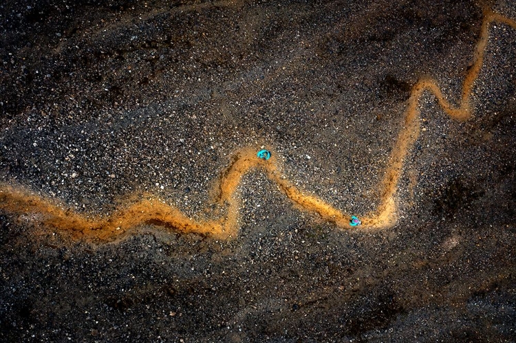 Picture of STOCK CHART -- AERIAL ABSTRACT OF A HIKING TRAIL