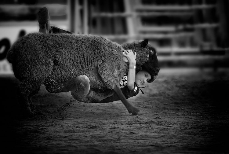 Picture of THE BRAVE  LITTLE COWBOY IS  SMILE