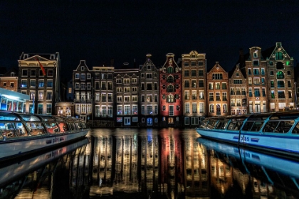 Picture of QDANCING HOUSESQ ON THE DAMRAK CANAL IN AMSTERDAM