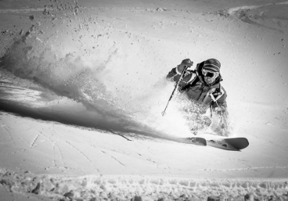 Picture of HENRI MAKING A POWDER TURN...