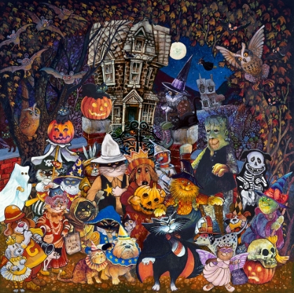 Picture of CATS AND DOGS HALLOWEEN
