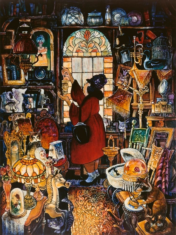 Picture of ANTIQUE LADY RED COAT II