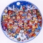 Picture of TEDDY BEAR CHRISTMAS (PLATE CROP)