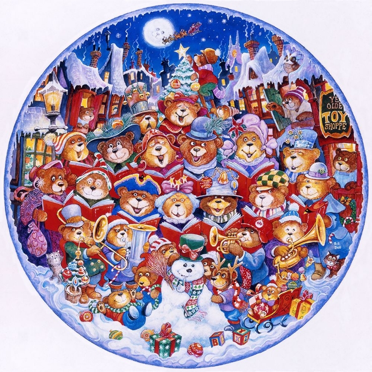 Picture of TEDDY BEAR CHRISTMAS (PLATE CROP)