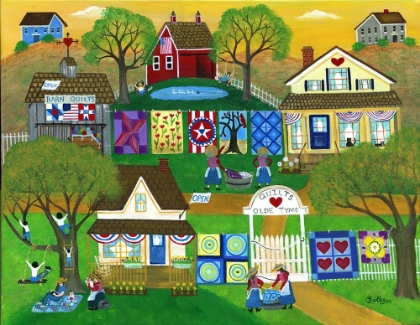 Picture of OLD TYME BARN FOLK ART QUILTS