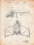 Picture of PP28-VINTAGE PARCHMENT SIKORSKY S-47 HELICOPTER PATENT POSTER