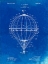 Picture of PP36-FADED BLUEPRINT HOT AIR BALLOON 1923 PATENT POSTER