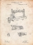Picture of PP37-VINTAGE PARCHMENT WHEELER AND WILSON SEWING MACHINE PATENT POSTER