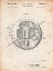 Picture of PP52-VINTAGE PARCHMENT EARTH SATELLITE PATENT POSTER