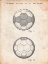 Picture of PP62-VINTAGE PARCHMENT LEATHER SOCCER BALL PATENT POSTER