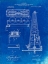 Picture of PP66-FADED BLUEPRINT HOWARD HUGHES OIL DRILLING RIG PATENT POSTER