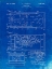 Picture of PP79-FADED BLUEPRINT PIN BALL MACHINE PATENT POSTER