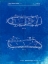 Picture of PP267-FADED BLUEPRINT BALLET SLIPPER PATENT POSTER