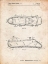 Picture of PP267-VINTAGE PARCHMENT BALLET SLIPPER PATENT POSTER