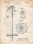 Picture of PP270-VINTAGE PARCHMENT VINTAGE SKI POLE PATENT POSTER