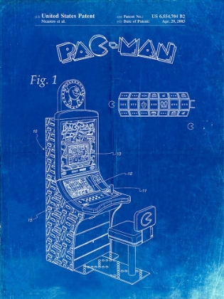 Picture of PP282-FADED BLUEPRINT FENDER PEDAL STEEL GUITAR PATENT POSTER