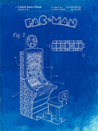 Picture of PP282-FADED BLUEPRINT FENDER PEDAL STEEL GUITAR PATENT POSTER